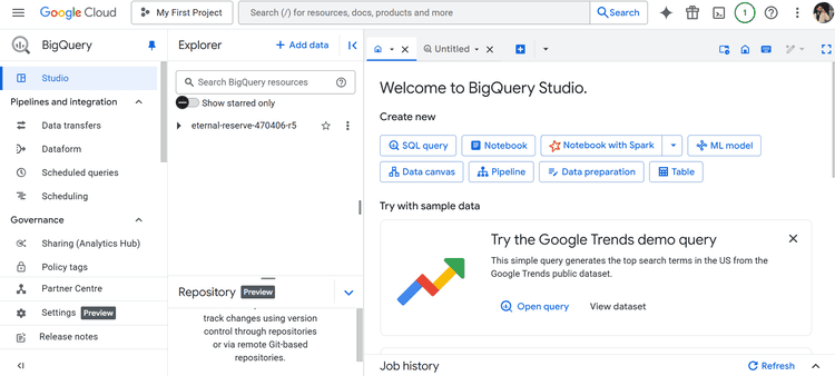 BigQuery Studio
